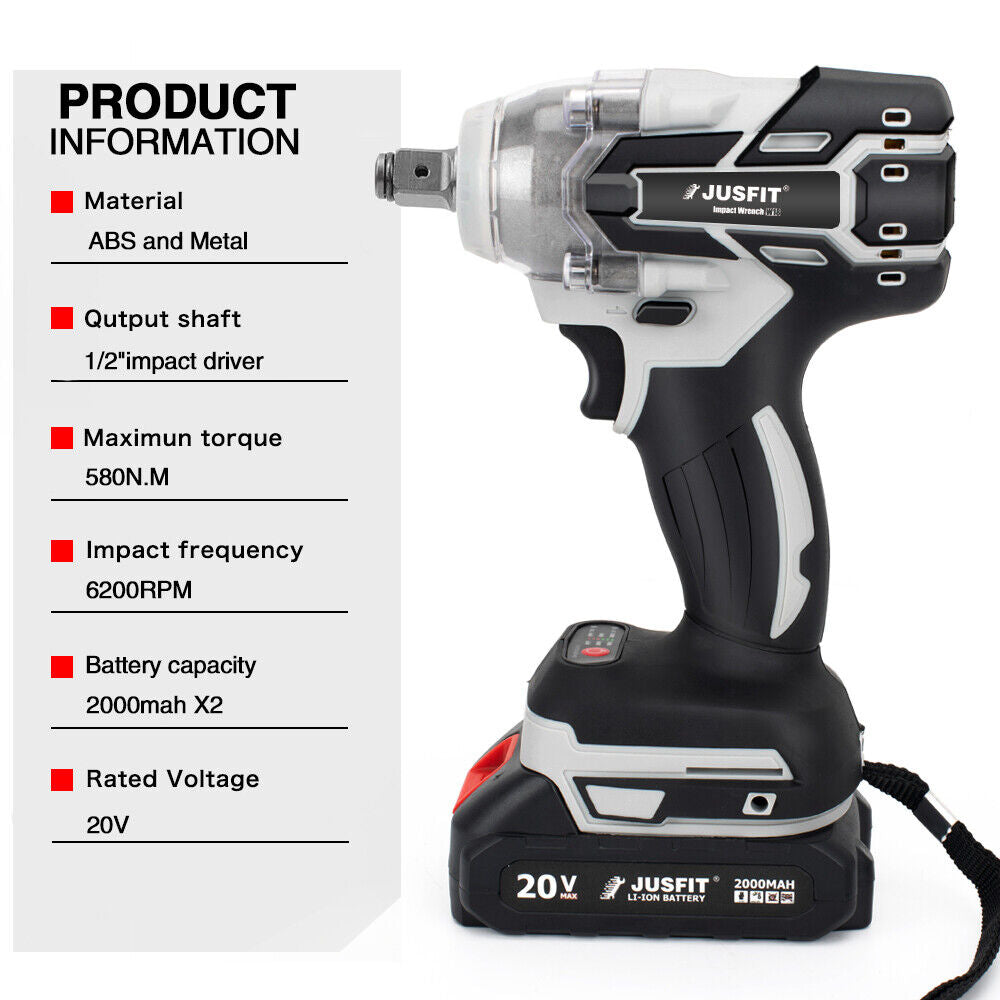 Cordless electric clearance impact wrench