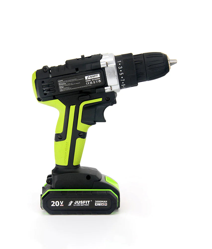 Buy JUSFIT S 2 in 1 Working Mode 29 Piece Green Charging Drill Set