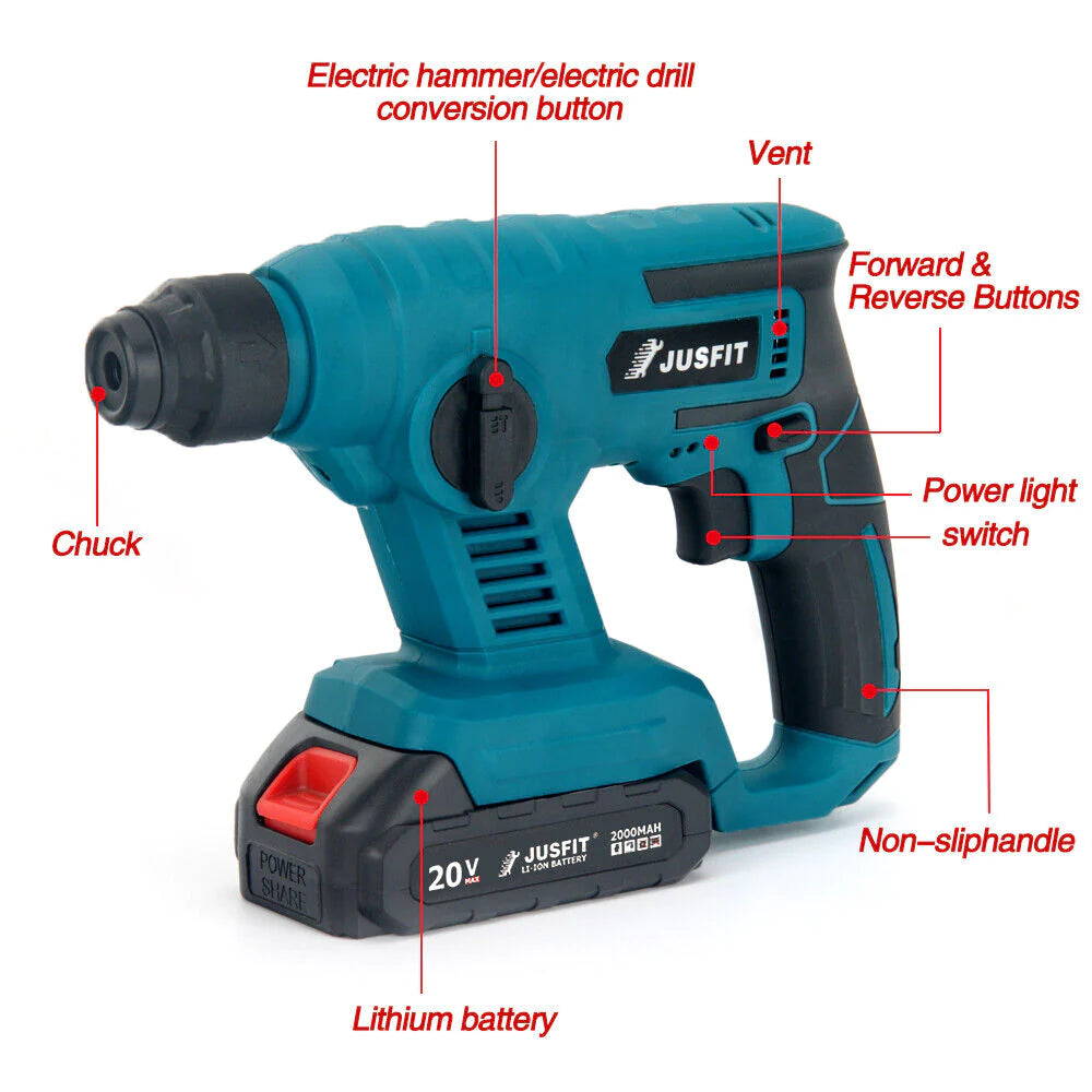 Jusfit's Electric Hammer Drill